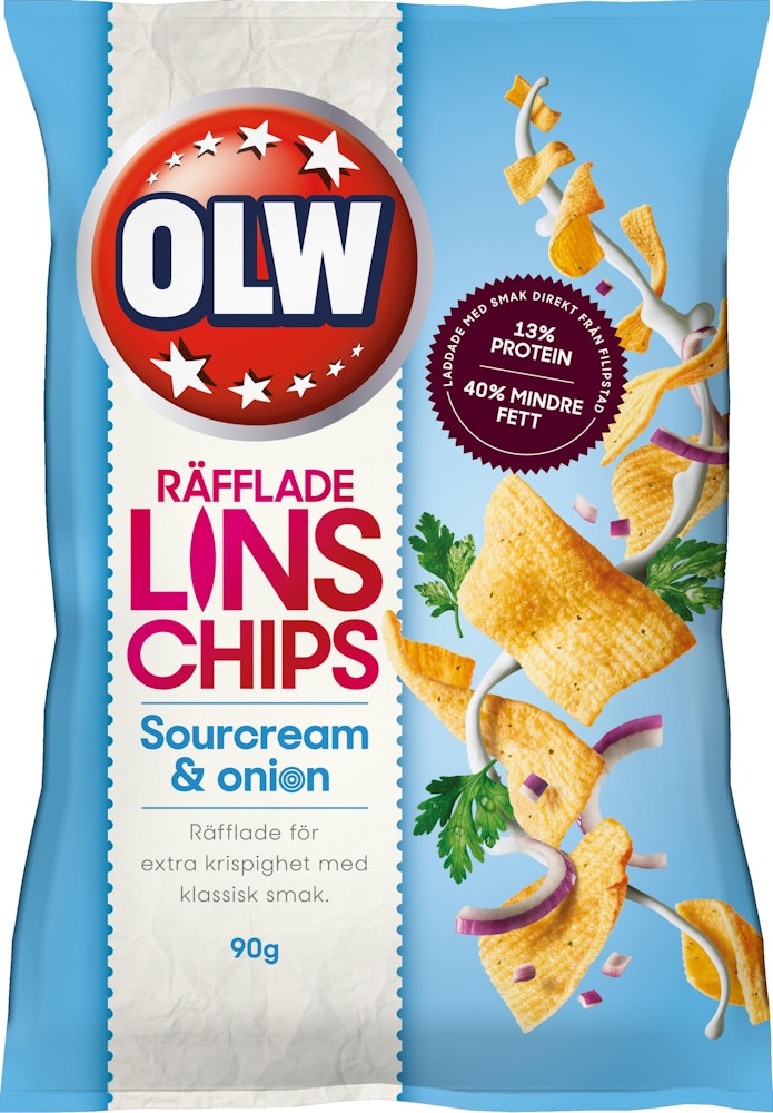 OLW Linschips Sourcream & Onion Olw