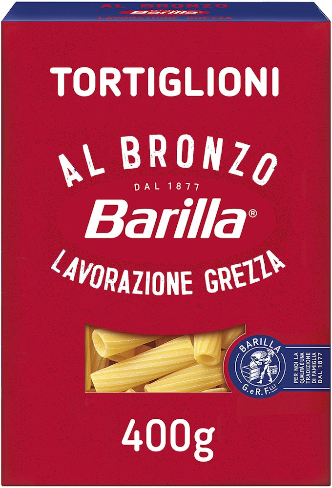 Barilla Pasta Tortiglioni Al Bronz 400g Barilla