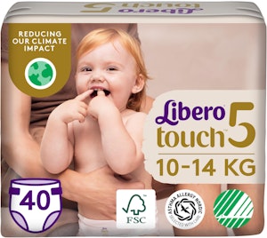 Libero Blöjor Touch(5) 10-14kg 40-p Libero