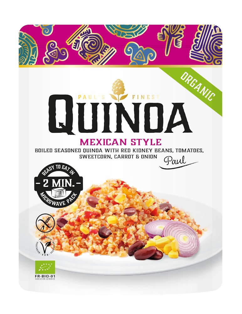 Paul's Finest Quinoa Quinoa Ready-to-Eat Mexikansk EKO Paul's Finest Quinoa