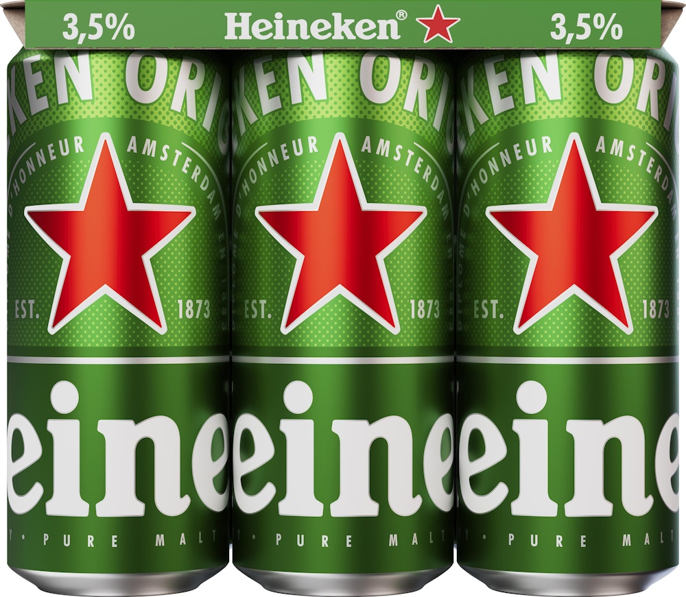 Heineken Öl Lager 3,5% 6x50cl Heineken