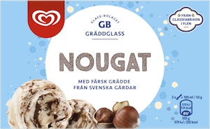 GB Glace Gräddglass Vanilj med Nougat 500ml GB Glace