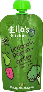 Klämmis Broccoli, Päron & Ärter 4M EKO 120g Ella's Kitchen