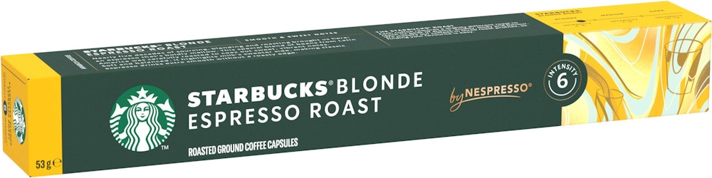 Starbucks By Nespresso Kaffekapslar Blonde Espresso 10-p