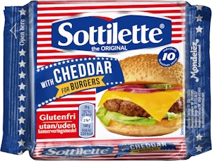 Sottilette Hamburgerost Cheddar 200g Sottilette