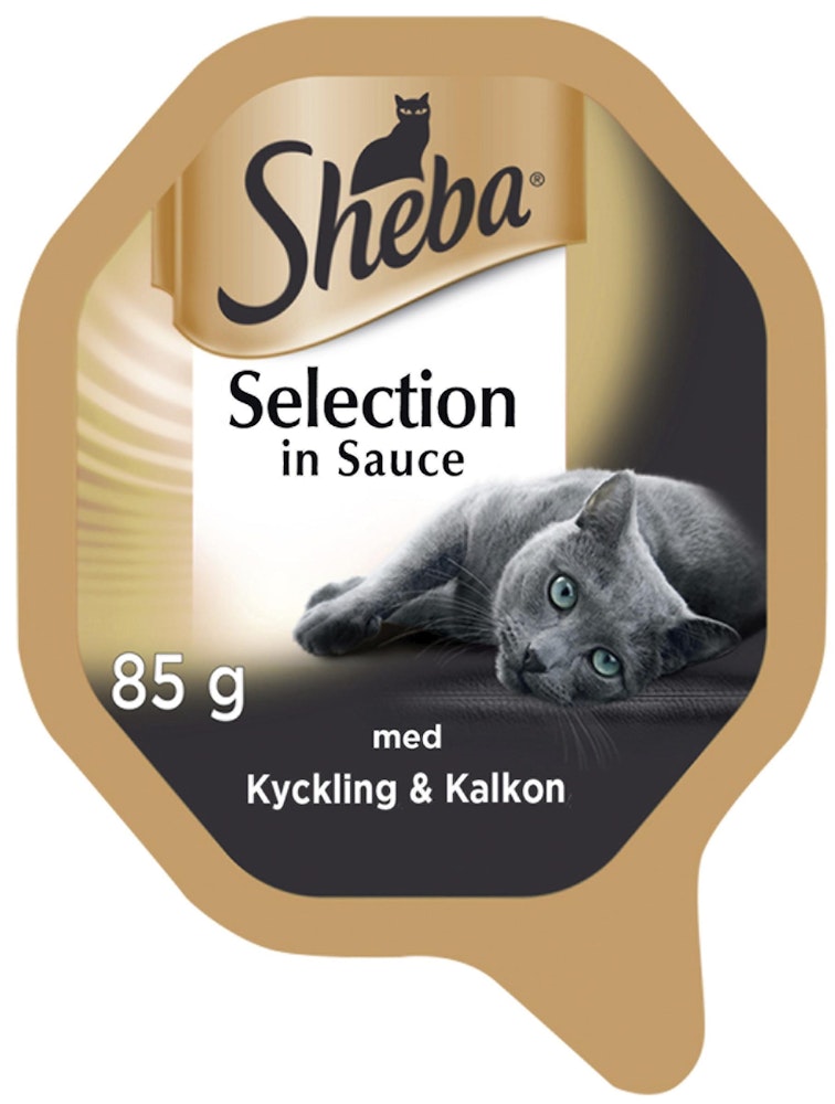 Sheba Kattmat Kyckling/Kalkon i Sås 85g Sheba