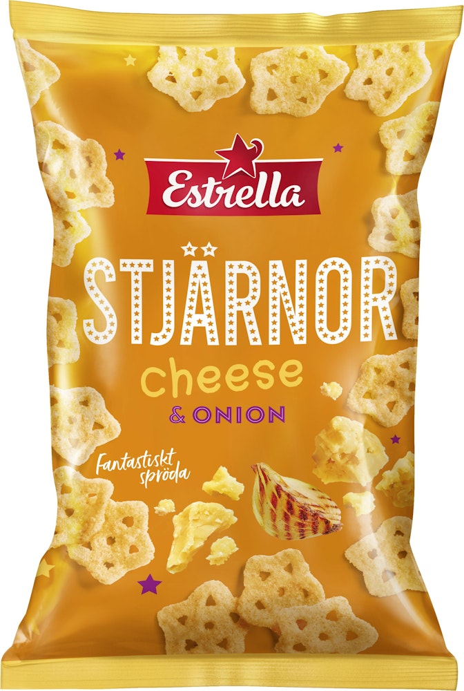 Estrella Stjärnor Cheese & Onion 85g Estrella