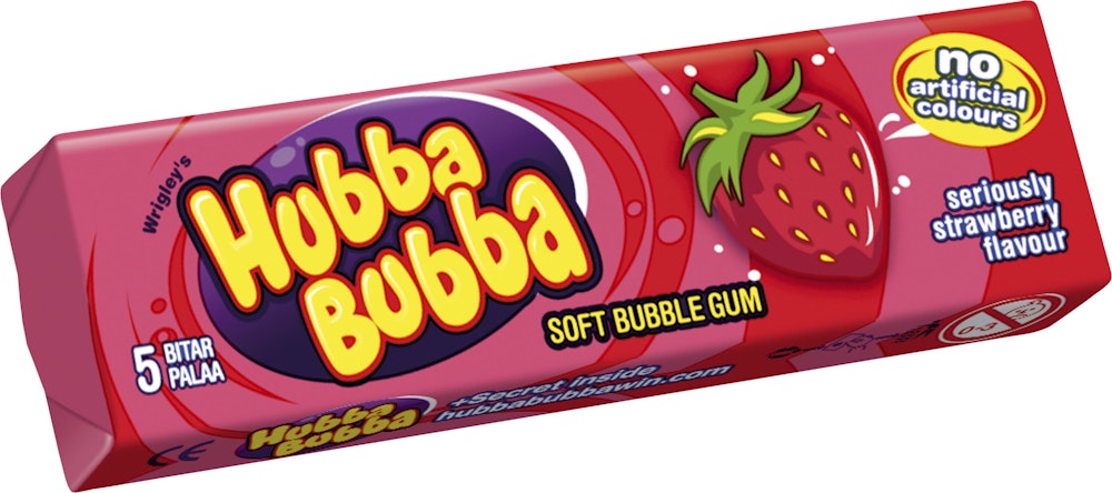 Hubba Bubba Hubba Strawberry 5-p Hubba Bubba