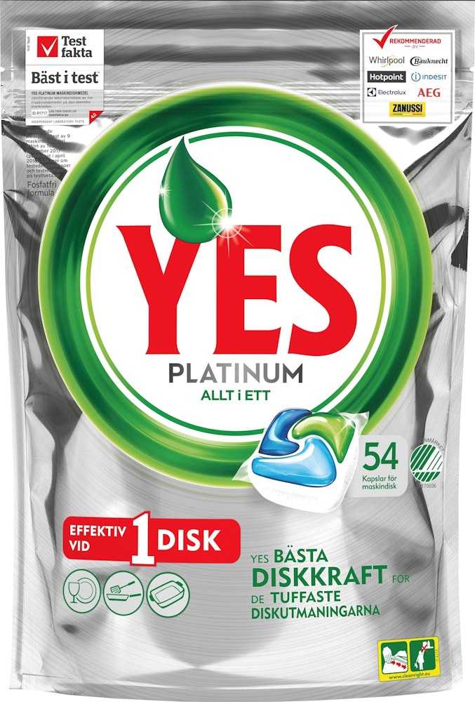 Yes Diskmaskintablett Platinum Orginal 54-p YES