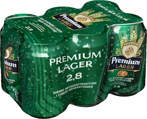 Spendrups Öl Premium Lager 2,8% 6x33cl