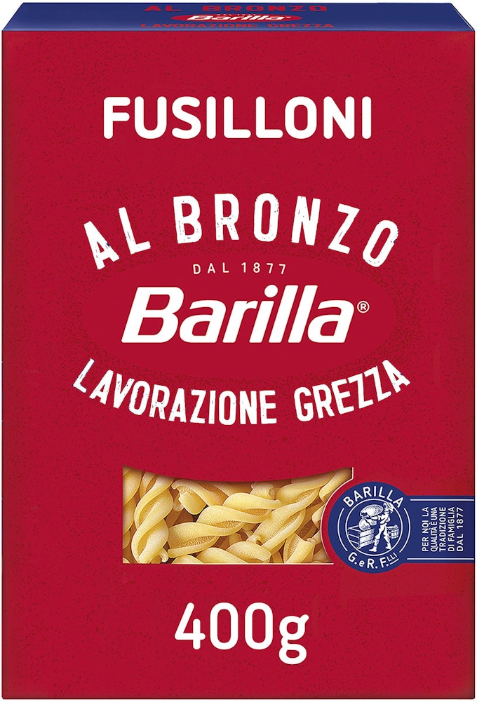 Barilla Pasta Fusilloni Al Bronzo 400g Barilla