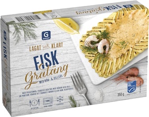 Garant Fiskgratäng Räkor & Dill Fryst MSC 350g Garant