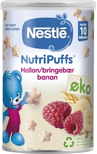 Nestlé Nutripuffs Banan Hallon EKO 8M 35g Nestlé