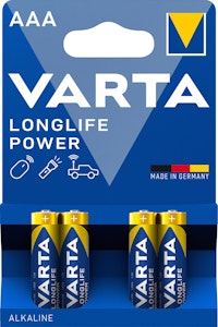 Varta Alkaliskt Batteri AAA/LR03 4-p Longlife Power Varta