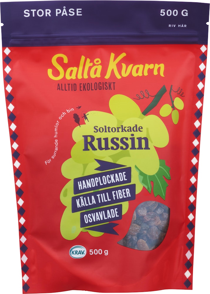 Saltå Kvarn Russin Soltorkade EKO/KRAV 500g Saltå Kvarn