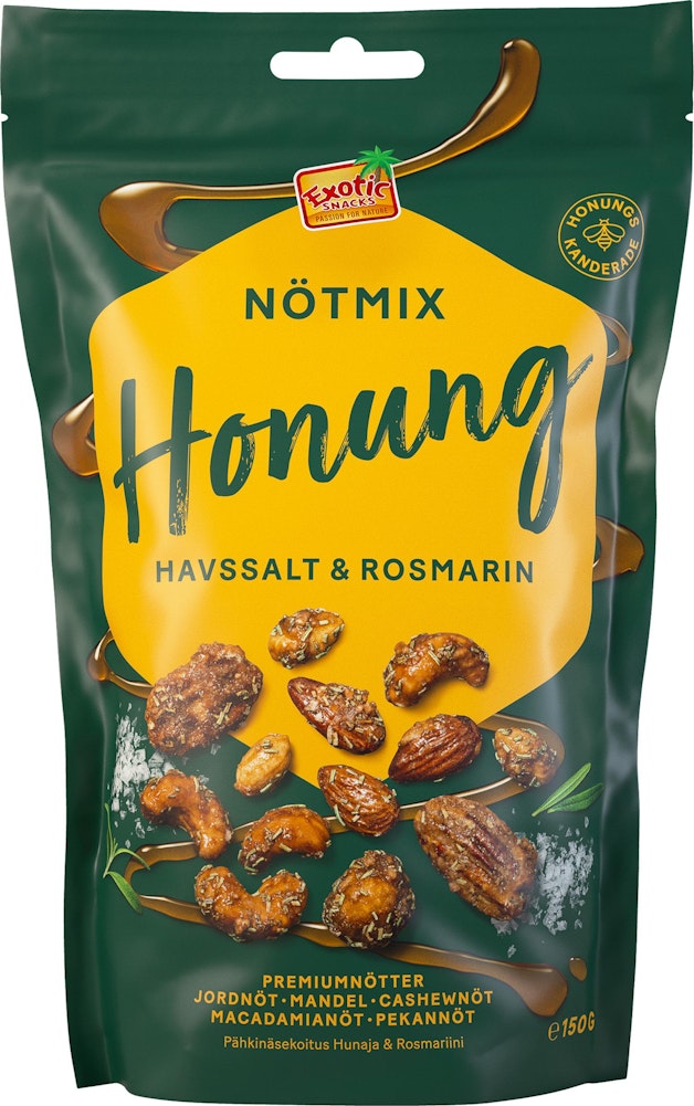 Exotic Snacks Nötmix Honung Havssalt & Rosmarin