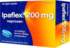Ipaflex Smärtlindrande Kapslar Naproxen 200mg 20-p Ipaflex