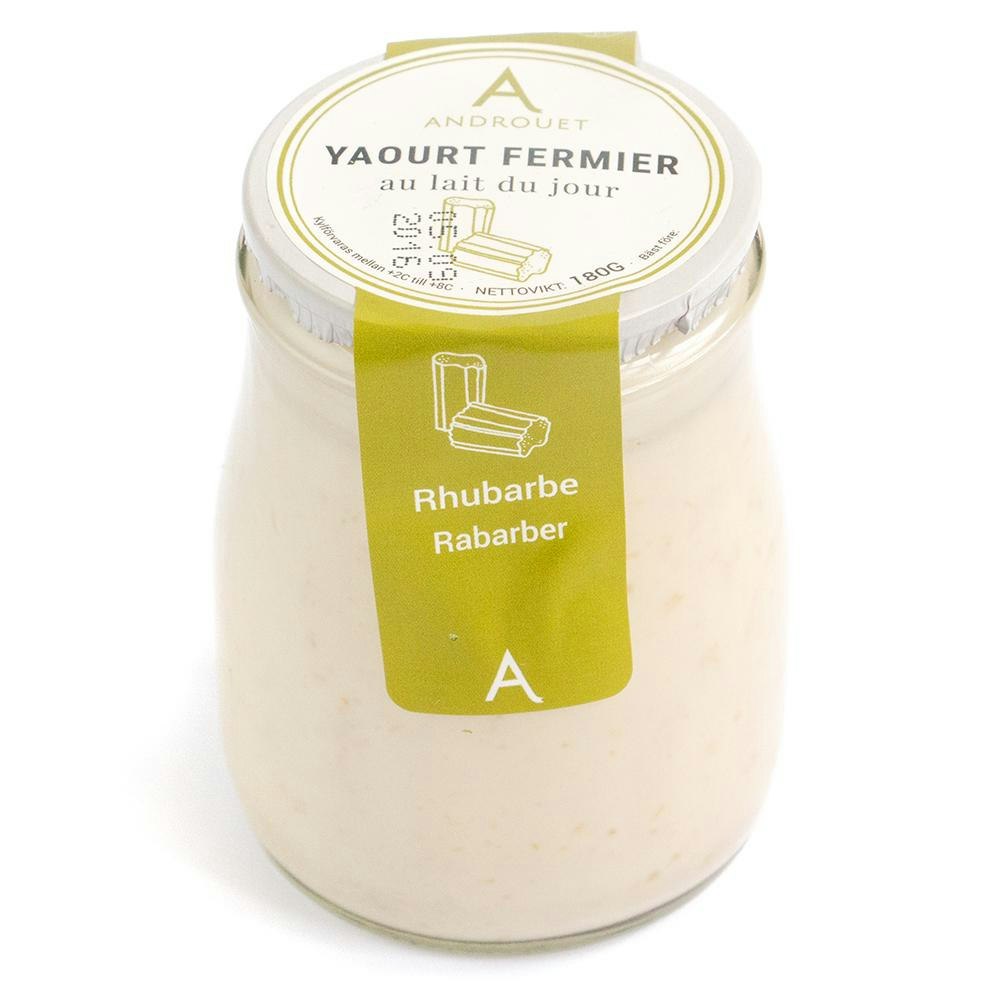 Androuet Yoghurt Rabarber 2,6% 180g Androuet