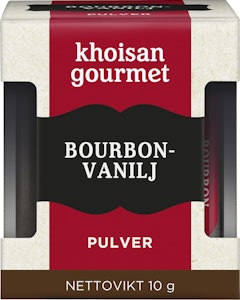 Khoisan Gourmet Bourbonvanilj Pulver 10g Khoisan Gourmet