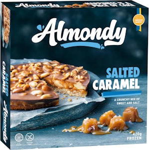 Almondy Tårta Salted Caramel Fryst 420g Almondy