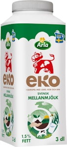 Arla Ko Ekologisk Mellanmjölk EKO/KRAV 1,5% 3dl Arla