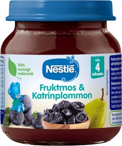 Nestlé Fruktmos & Katrinplommon 4M 125g Nestlé