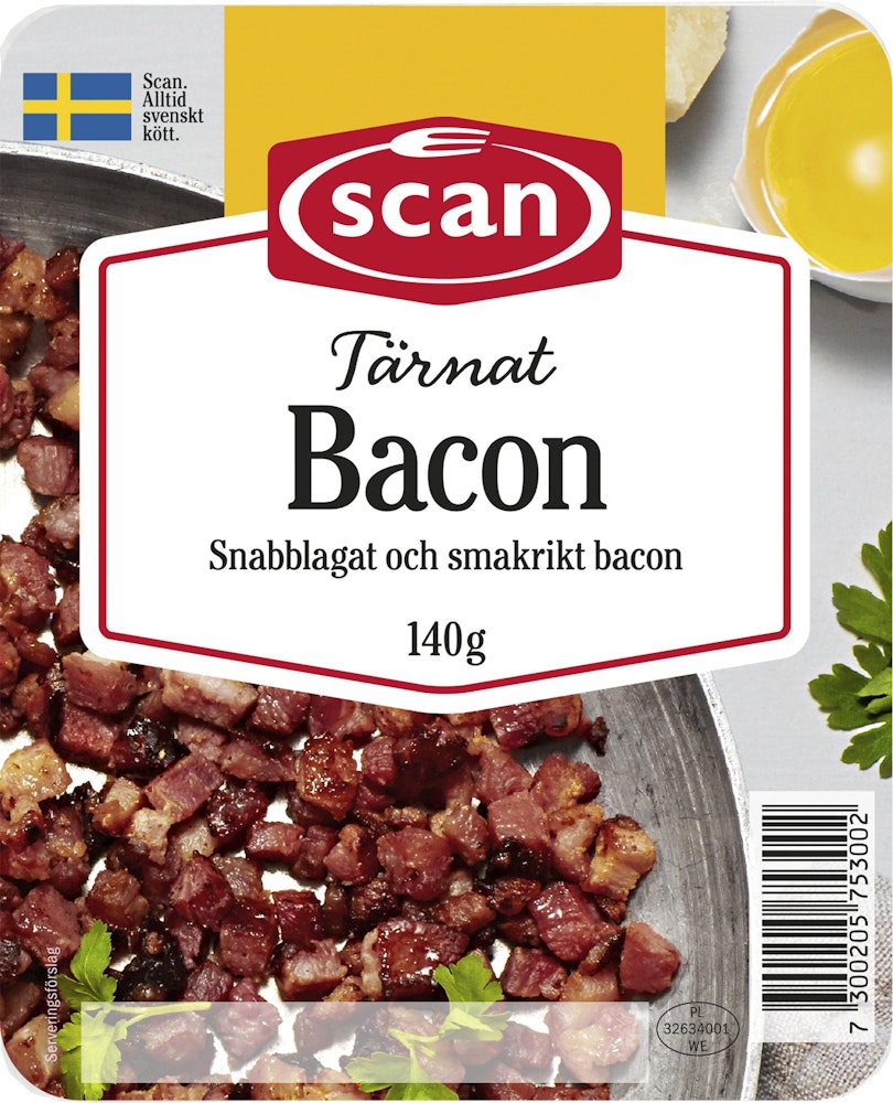 Scan Bacon Tärnat 140g Scan