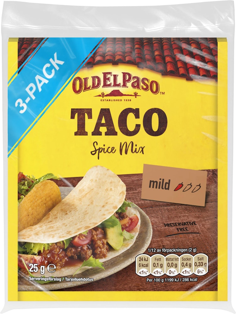 Old El Paso Spicemix Taco 3-p Old El Paso