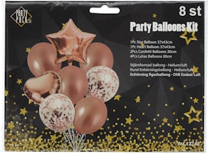 Partypack Folieballonger Rosé 8-p