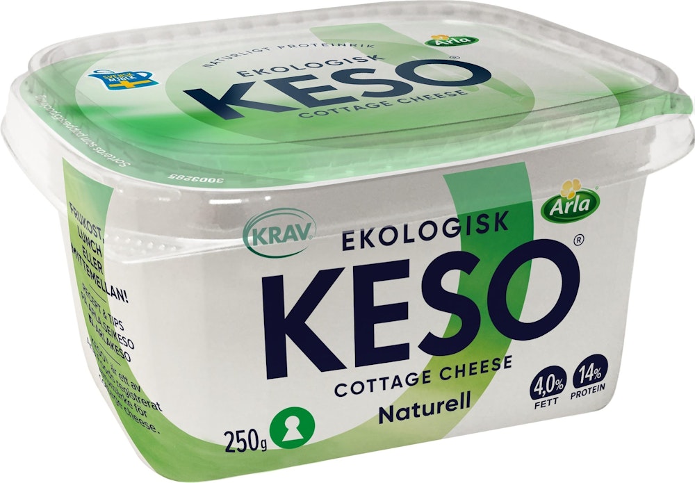 Keso Naturell EKO/KRAV 4% 250g Keso