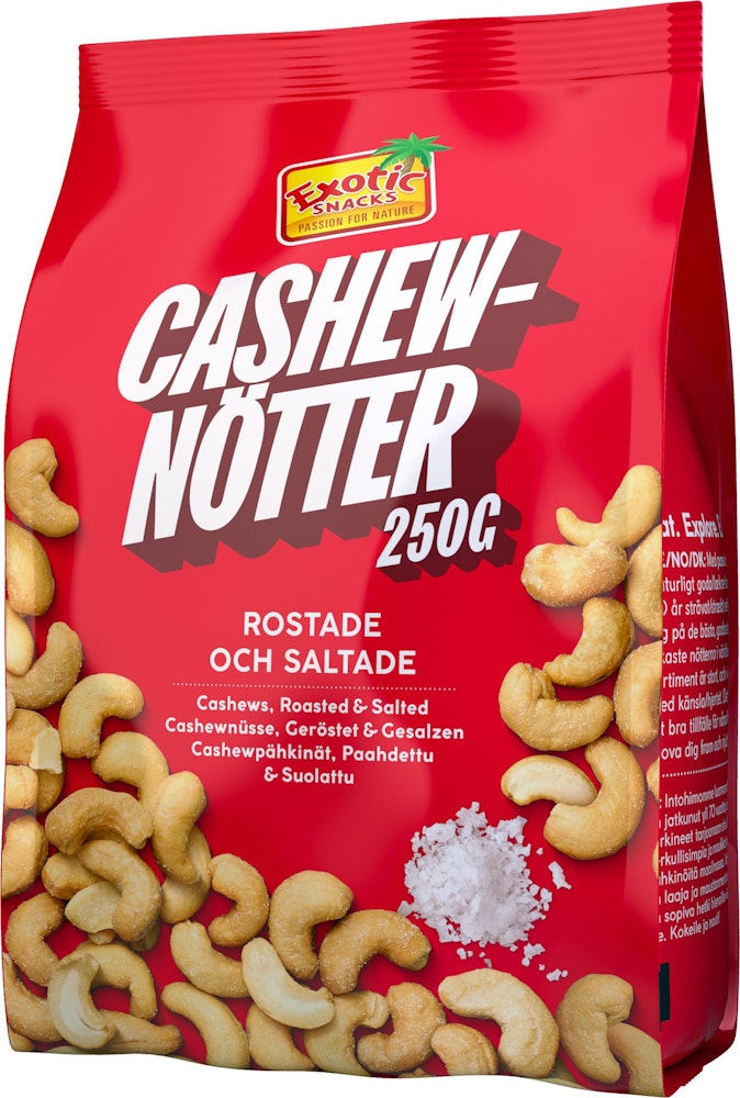 Exotic Snacks Cashewnötter Rostade & Saltade
