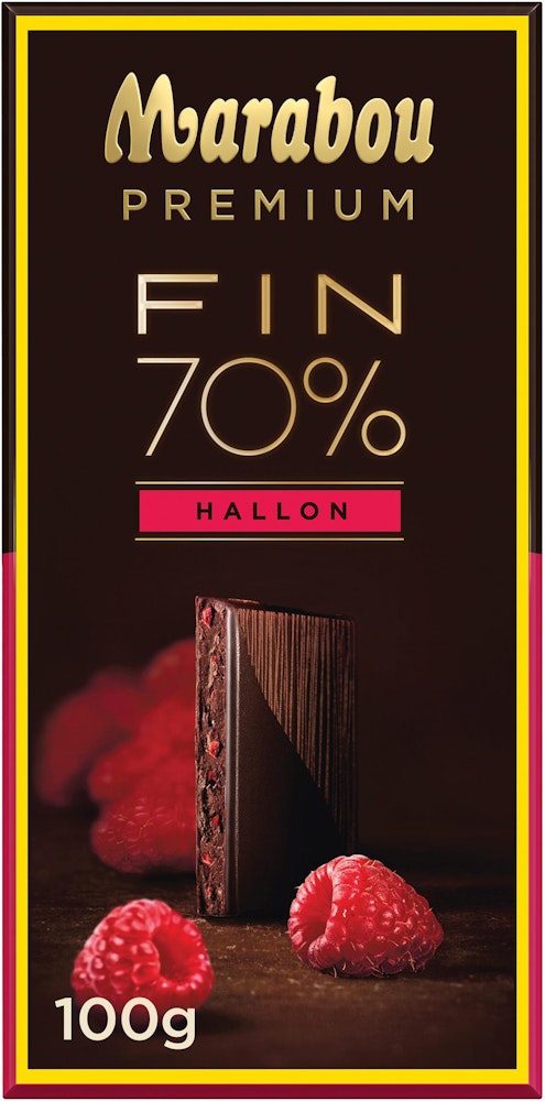 Marabou Chokladkaka Premium 70% Hallon Marabou