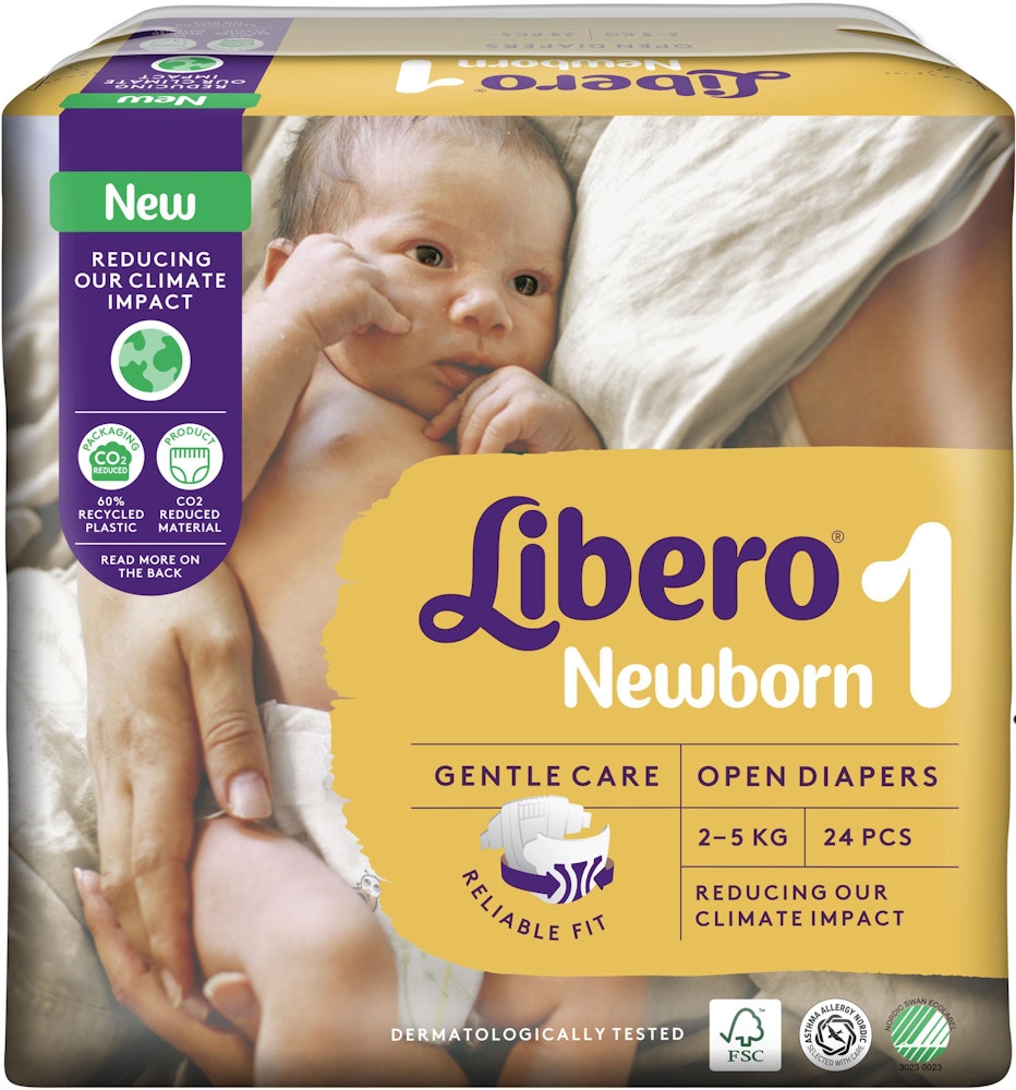 Libero Blöjor Newborn (1) 2-5kg 24-p Libero