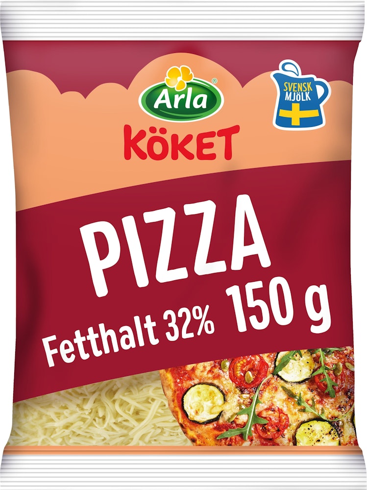 Arla Köket Riven Ost Pizza 32% 150g Arla