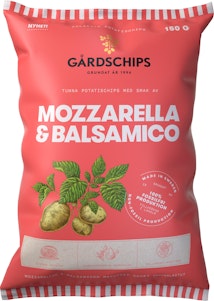 Gårdschips Potatischip Mozzarella & Balsamico 150g Gårdschips