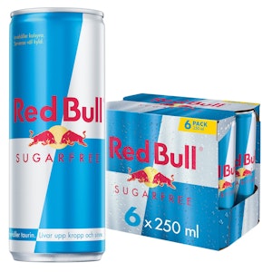 Red Bull Energidryck Sockerfri 6x250ml Red Bull