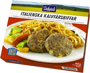 Italienska Kalvfärsbiffar Fryst