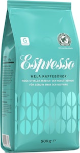 Garant Hela Kaffebönor Espresso 500g Garant