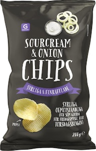 Garant Chips Sourcream & Onion 200g Garant