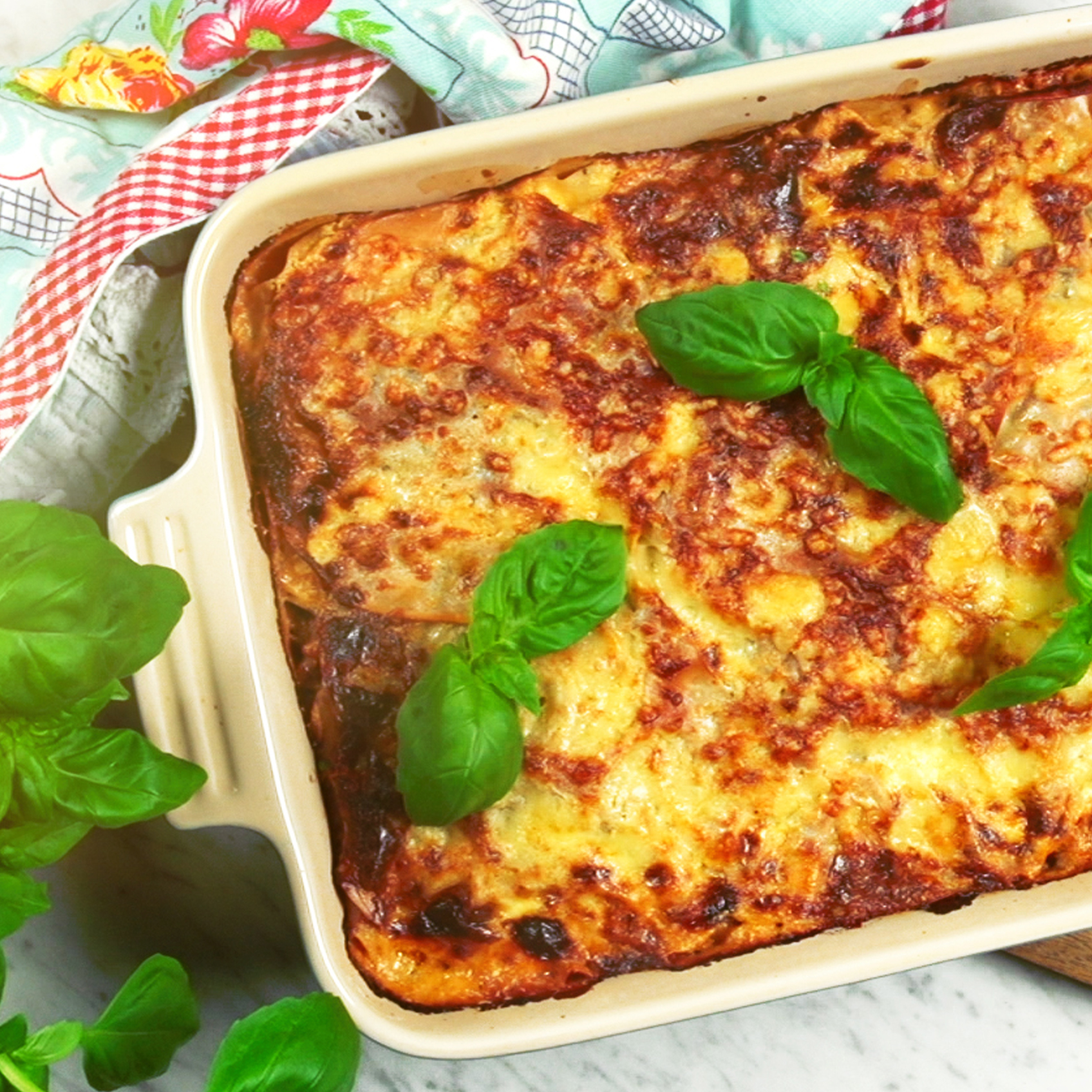 Vegetarisk lasagne på papadums