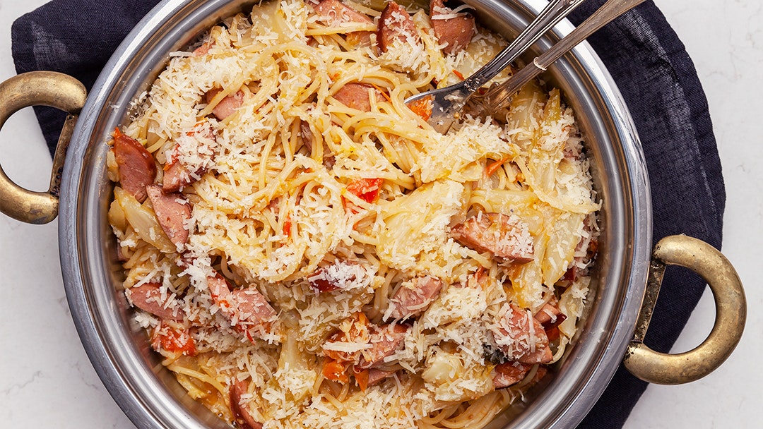 One pot pasta med chorizo
