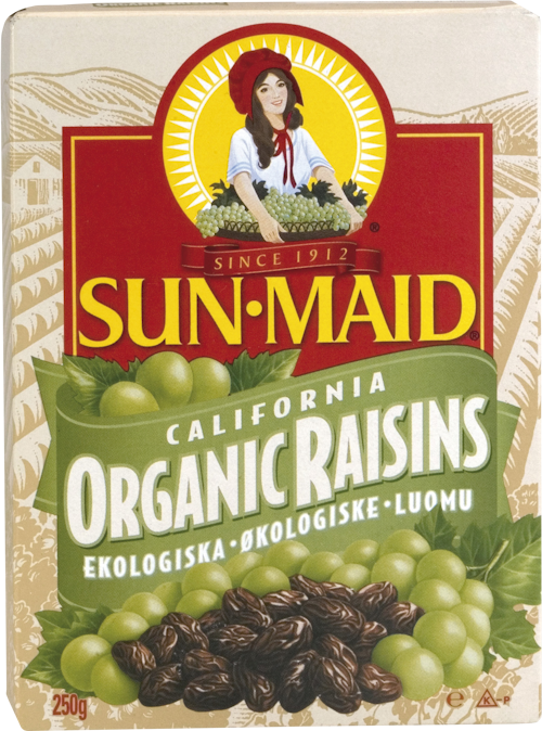 Bilde: © Sun·Maid / Kolonial.no Sun·Maid Økologiske Rosiner 250 g