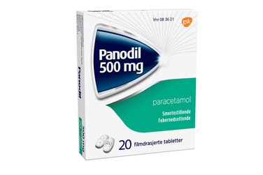 Bilde: © Panodil / Oda Panodil Smertestillende Tabletter 20stk, 500mg