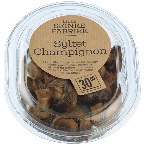 Bilde: © Lille Skinkefabrikk / Kolonial.no Lille Skinkefabrikk Syltet Champignon 130 g