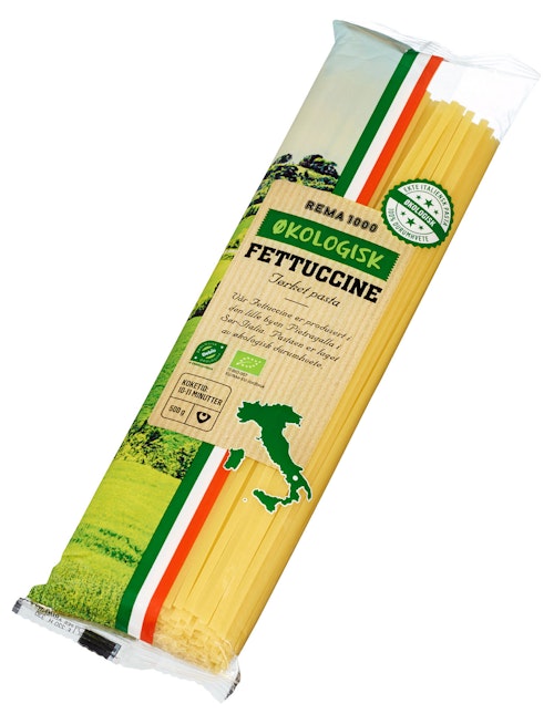 Bilde: © REMA 1000 / Kolonial.no REMA 1000 Fettuccine Økologisk Økologisk, 500 g