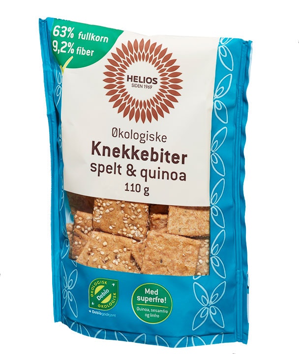 Helios Knekkebiter med Spelt og Quinoa Økologisk