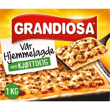 Bilde: © Grandiosa / Oda Grandiosa Grandiosa Vår Hjemmelagde med Kjøttdeig Pizza