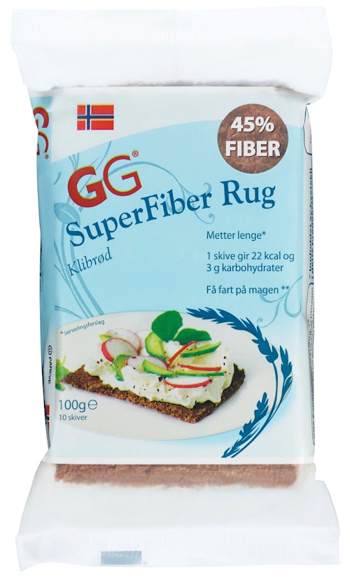 Bilde: © Uniqe Fiber / Kolonial.no Uniqe Fiber GG Superfiber Rug Klibrød, 100 g