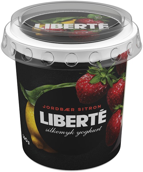 Bilde: © Fjordland / Oda Fjordland LIBERTÉ Jordbær & Sitron 160 g