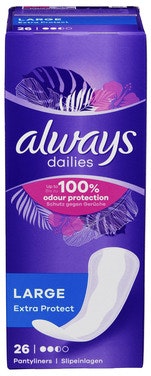 Bilde: © Always / Oda Always Truseinnlegg Liner Large 26 stk